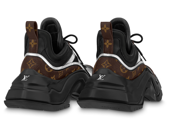 Lookbook Sneakers Louis Vuitton Archlight 2.0 Platform ''Nero Bianco con Monogramma Marrone'' 1ABIHC
