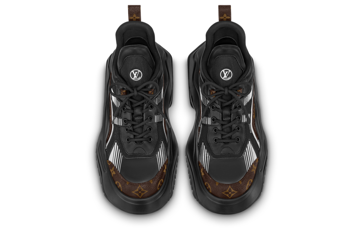 Shop Sneakers Louis Vuitton Archlight 2.0 Platform ''Nero Bianco con Monogramma Marrone'' 1ABIHC