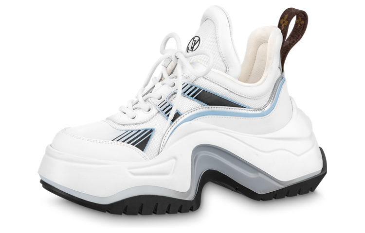 Louis Vuitton Archlight 2.0 Platform Sneakers 'White Blue Grey' 1ABI4O