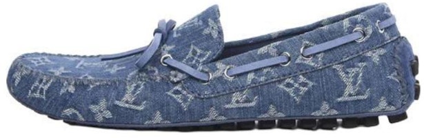 Louis Vuitton Arizona Loafers 'Denim Monogram' 1A80HM Louis Vuitton Arizona Loafers 'Denim Monogram' 1A80HM