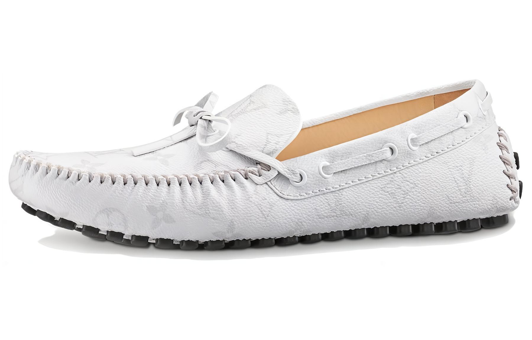 Louis Vuitton Arizona Moccasin 'White Leather' 1A3NBX