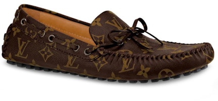 Louis Vuitton Arizona Moccasin Shoes 'Brown Logo Monogram' 1A3NCC Louis Vuitton Arizona Moccasin Shoes 'Brown Logo Monogram' 1A3NCC
