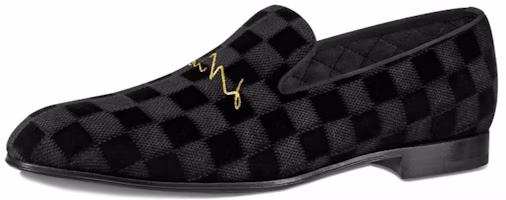 Louis Vuitton Auteuil Velvet Shoes 'Black' 1A4OO3 Louis Vuitton Auteuil Velvet Shoes 'Black' 1A4OO3