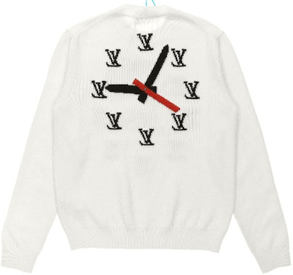 Suéter de punto beige Louis Vuitton Clock Crewneck. 1A8P4C Lookbook Suéter de punto beige Louis Vuitton Clock Crewneck. 1A8P4C
