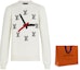 Sizing Suéter de punto beige Louis Vuitton Clock Crewneck. 1A8P4C