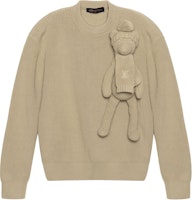 Louis Vuitton Beige Crew Neck Long Sleeve Knit Sweater 1A8P3Y Louis Vuitton Beige Crew Neck Long Sleeve Knit Sweater 1A8P3Y