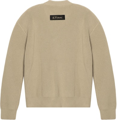 Jersey Beige de Louis Vuitton Cuello Redondo Manga Larga para Hombre/Mujer 1A8P3Y Lookbook Jersey Beige de Louis Vuitton Cuello Redondo Manga Larga para Hombre/Mujer 1A8P3Y