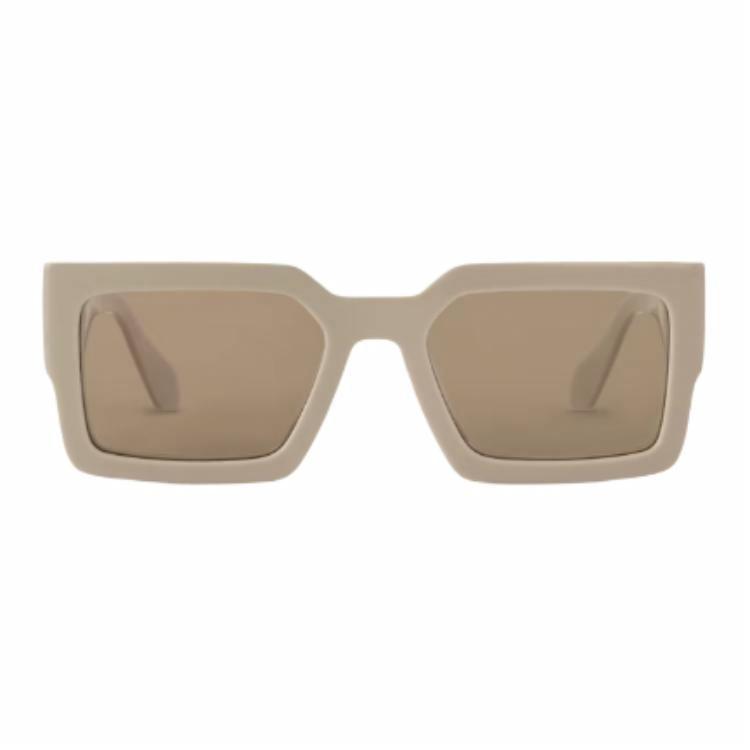 LOUIS VUITTON Beige Square Sunglasses Unisex Designer Acetate Metal Frame. z2701e 圖 2
