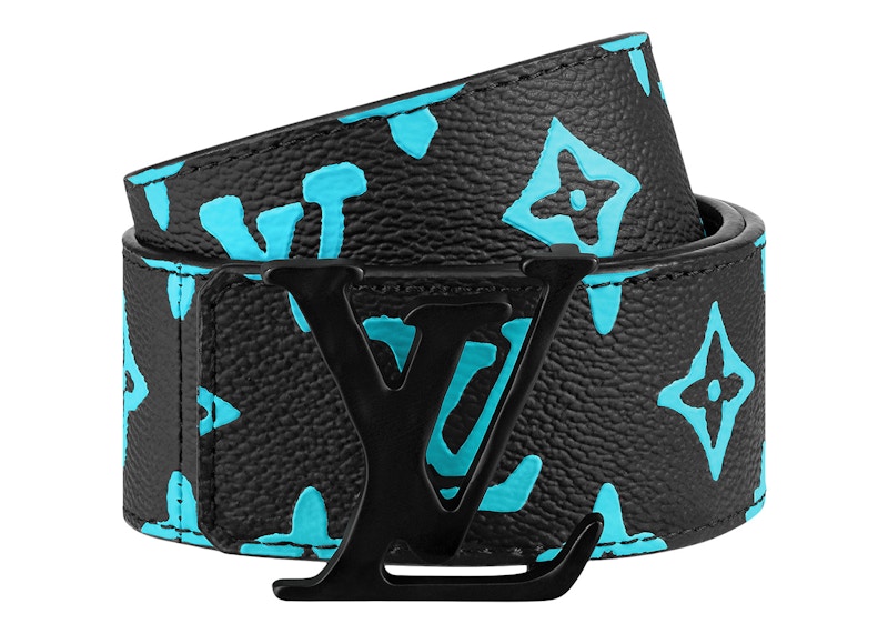 Louis Vuitton Belt LV Shape 40MM Reversible Black/Blue 圖 2