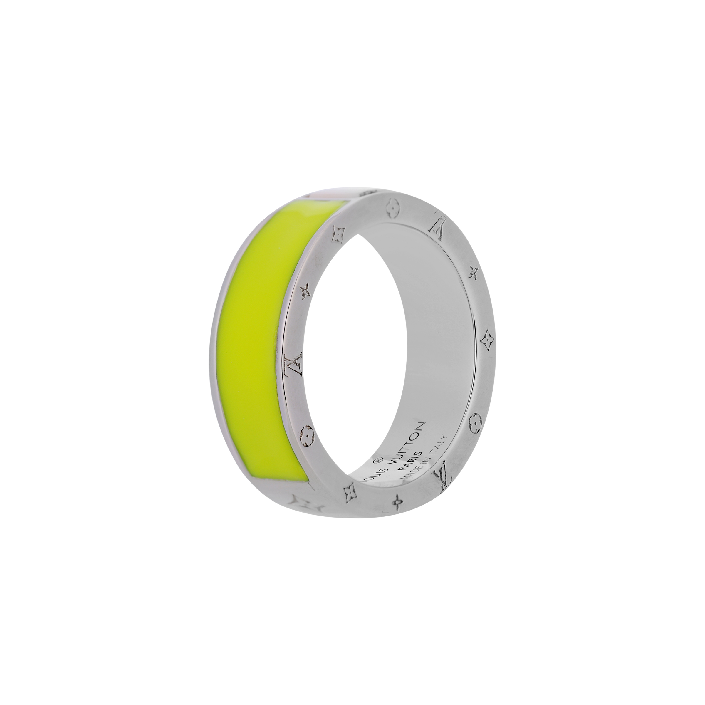 LOUIS VUITTON Berg LV Metal Ring Multicolor Fluorescent Green Unisex Couples. M00518