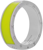LOUIS VUITTON Berg LV Metal Ring Multicolor Fluorescent Green Unisex Couples. M00518 LOUIS VUITTON Berg LV Metal Ring Multicolor Fluorescent Green Unisex Couples. M00518