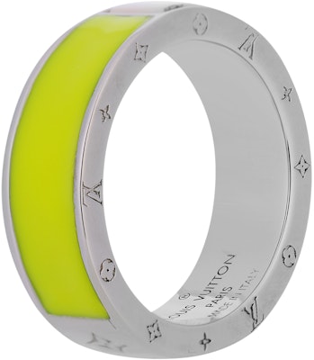 Anillo LOUIS VUITTON Berg LV Metal Multicolor Verde Fluorescente Unisex Parejas. M00518 Buy Anillo LOUIS VUITTON Berg LV Metal Multicolor Verde Fluorescente Unisex Parejas. M00518