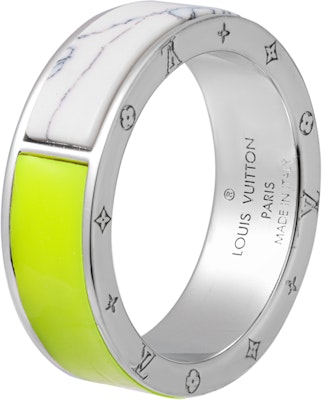 Anillo LOUIS VUITTON Berg LV Metal Multicolor Verde Fluorescente Unisex Parejas. M00518 Order Anillo LOUIS VUITTON Berg LV Metal Multicolor Verde Fluorescente Unisex Parejas. M00518
