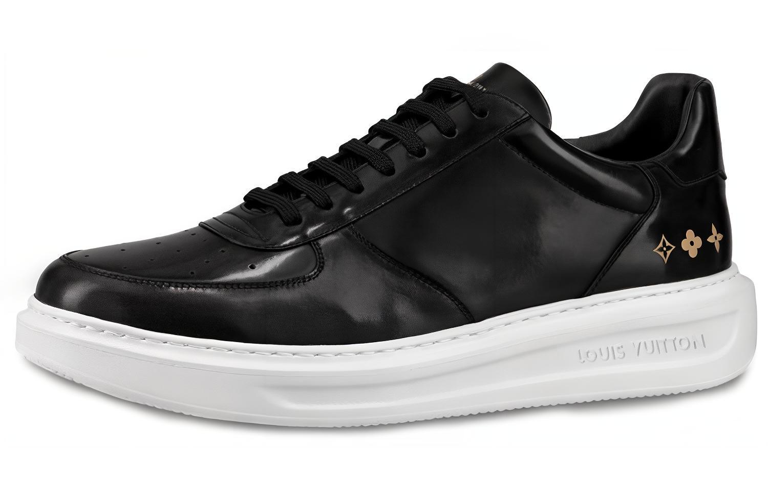 Louis Vuitton Beverly Hills Black 'Monogram Flowers Mirror Calfskin' 1A46OX