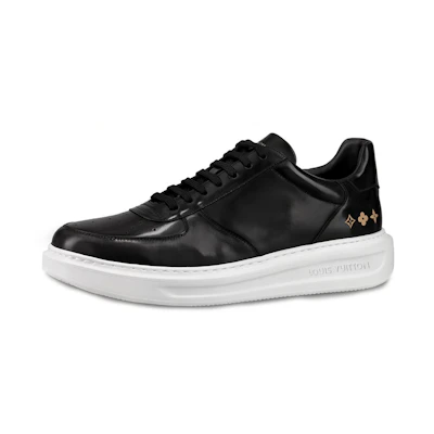LV Beverly Hills Black 'Monogram Flowers Mirror Calfskin'