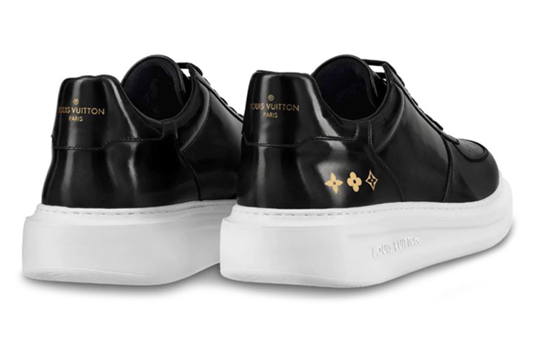 Shop Louis Vuitton Beverly Hills Zwart ''Monogram Bloemen Spiegel Kalfsleer'' 1A46OX