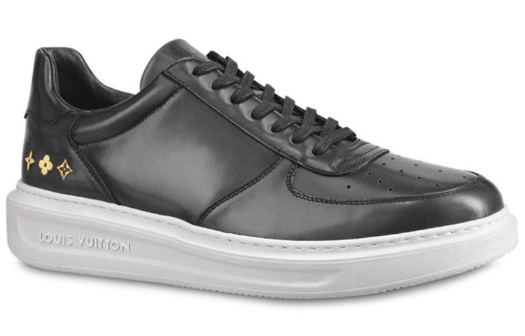 Order 路易威登Beverly Hills低幫漆皮小牛皮時尚板鞋男款煤灰色