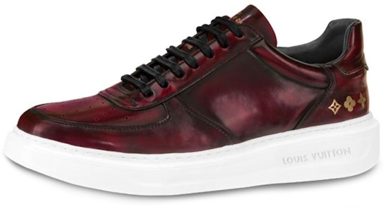 Louis Vuitton Beverly Hills Mirror Calfskin Low-Top 'Merah' 1A46CM Buy Louis Vuitton Beverly Hills Mirror Calfskin Low-Top 'Merah' 1A46CM