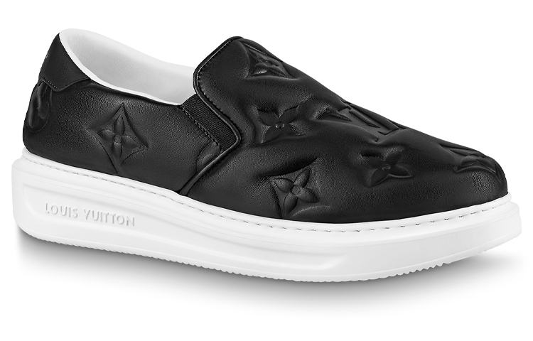 Order 루이비통 베벌리힐스 블랙 레더 슬립온 1A9ZOW