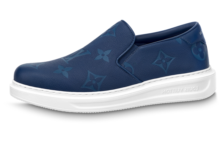 Louis Vuitton Beverly Hills Slip-On 'Blue Monogram' 1AASBH