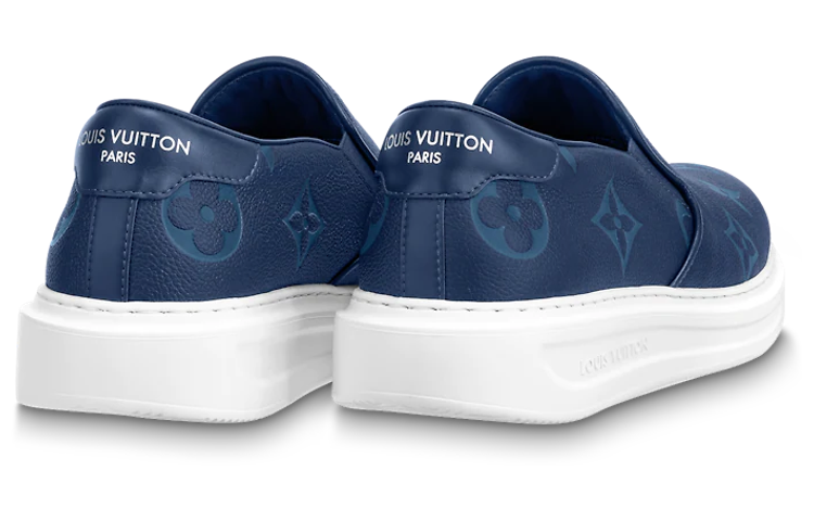 Lookbook 路易威登比佛利山莊皮革套穿飾釦便鞋藍色