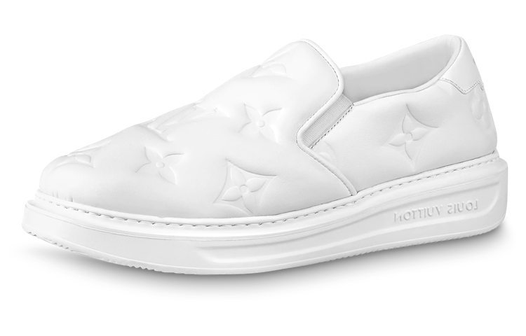 Louis Vuitton Beverly Hills Slip On Shoes 'White Monogram' 1AA7NP
