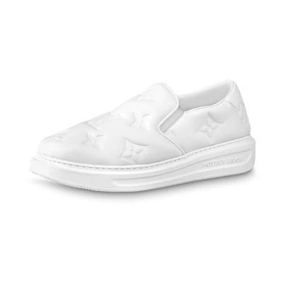 LV Beverly Hills Slip On Shoes 'White Monogram'