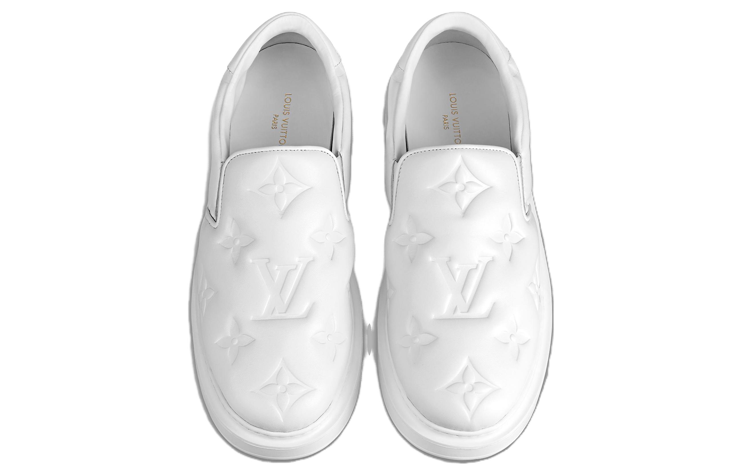 Shop LOUIS VUITTON Beverly Hills 套穿 時尚板鞋 男款 白色