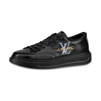 LV Beverly Hills Sneaker 'Black Mirror Calfskin Low-top'