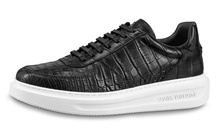 Louis Vuitton Beverly Hills Sneakers 'Black Croc' 1A49TM