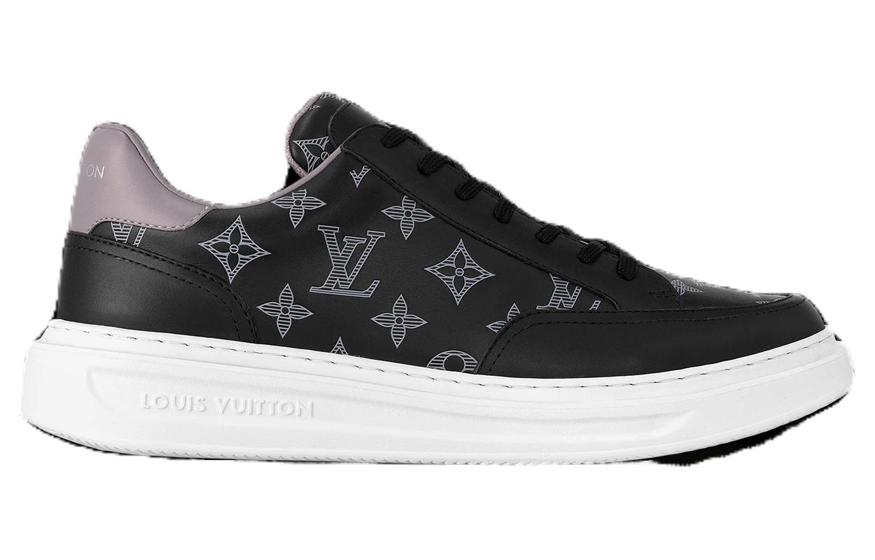 Order LOUIS VUITTON Beverly Hills 皮革 低筒綁帶 時尚板鞋 男款 黑色