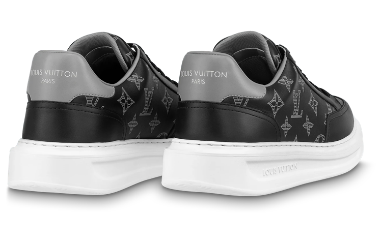 Lookbook LOUIS VUITTON Beverly Hills 皮革 低筒綁帶 時尚板鞋 男款 黑色