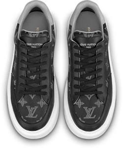 LOUIS VUITTON Beverly Hills 皮革 低筒綁帶 時尚板鞋 男款 黑色 Shop LOUIS VUITTON Beverly Hills 皮革 低筒綁帶 時尚板鞋 男款 黑色