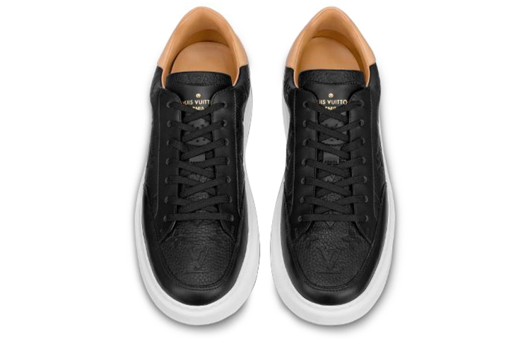 Shop 路易威登 Beverly Hills 牛皮 時尚板鞋 男款 黑色