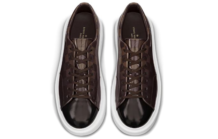 Shop Louis Vuitton Beverly Hills Sneakers 'Monogram Coklat' 1A5UF6