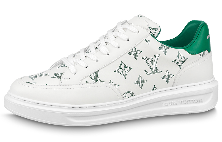 Louis Vuitton Beverly Hills Sneakers 'White Green Monogram' 1ABMDN