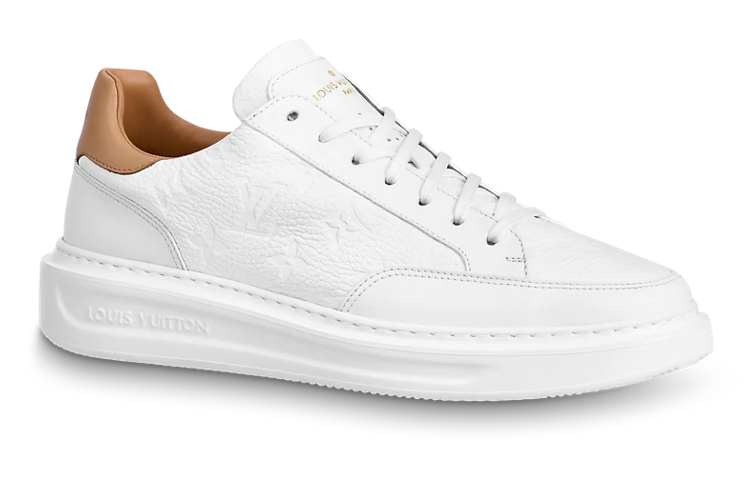 Order LOUIS VUITTON Beverly Hills 牛皮 低筒 時尚板鞋 男款 白色