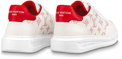 LOUIS VUITTON Beverly Hills 皮革 低筒系帶 時尚板鞋 男款 白紅 Purchase LOUIS VUITTON Beverly Hills 皮革 低筒系帶 時尚板鞋 男款 白紅