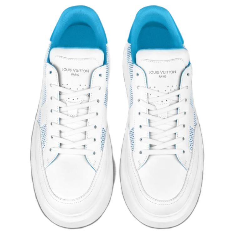 Lookbook 路易威登 比佛利山莊 系带 时尚板鞋 男款 白蓝