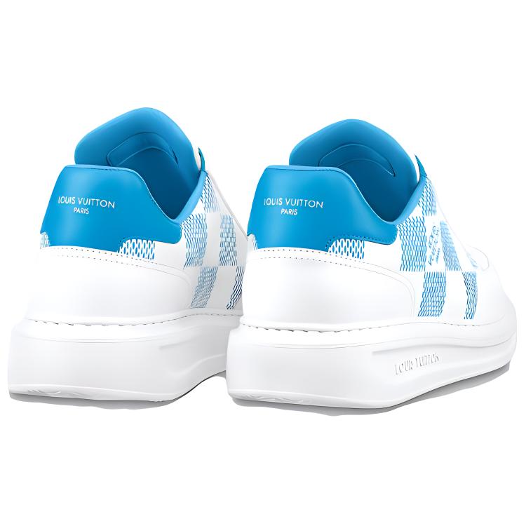 Shop 路易威登 比佛利山莊 系带 时尚板鞋 男款 白蓝