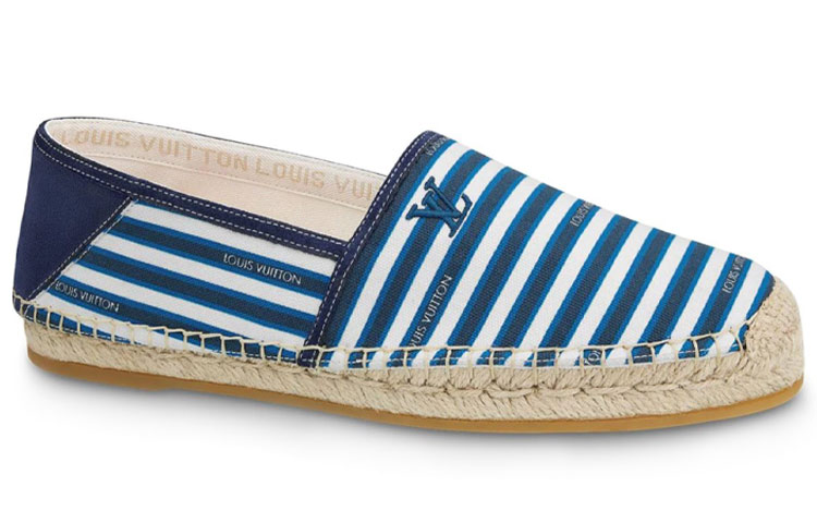 Order Louis Vuitton Bidart Espadrille 'Biru Putih Berjalur' 1A5ZP4