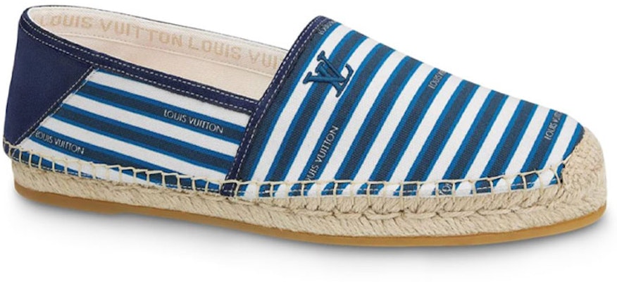 Louis Vuitton Bidart Espadrille 'Blue White Stripe' 1A5ZP4 Order Louis Vuitton Bidart Espadrille 'Blue White Stripe' 1A5ZP4