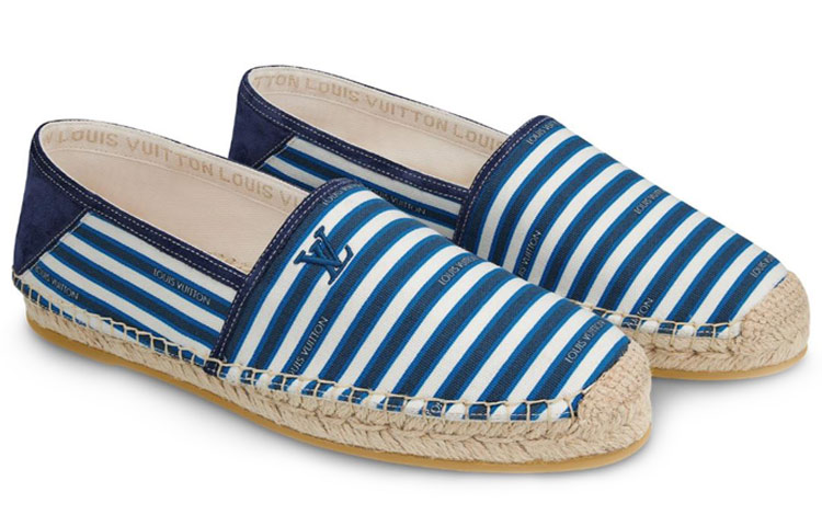 Lookbook Louis Vuitton Bidart Espadrille 'Biru Putih Berjalur' 1A5ZP4