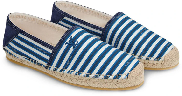 Louis Vuitton Bidart Espadrille 'Biru Putih Berjalur' 1A5ZP4 Lookbook Louis Vuitton Bidart Espadrille 'Biru Putih Berjalur' 1A5ZP4