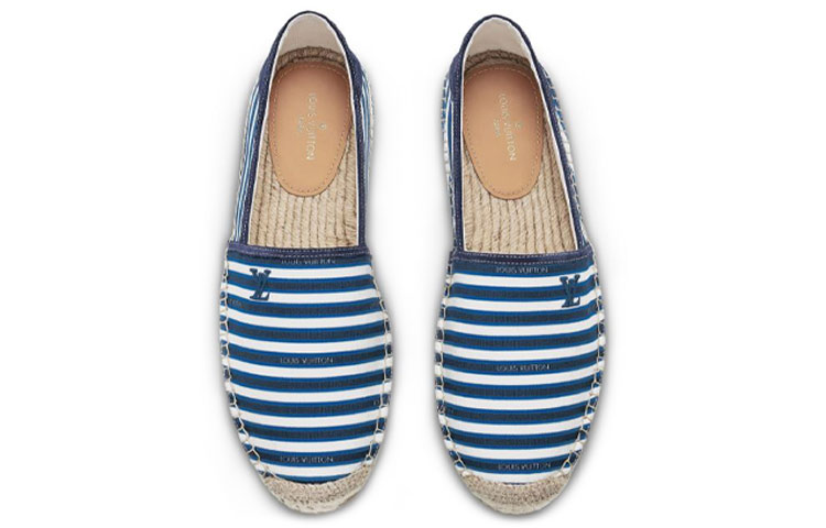 Purchase Louis Vuitton Bidart Espadrille 'Biru Putih Berjalur' 1A5ZP4