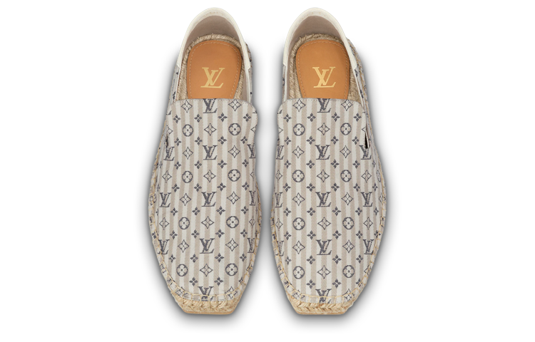 Shop Kasut Espadrille Louis Vuitton Bidart 'Beige Monogram' 1ABFR6
