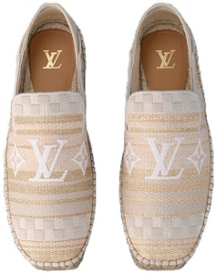 Kasut Espadrille Louis Vuitton Bidart 'Beige Kuning' 1ABNYU Lookbook Kasut Espadrille Louis Vuitton Bidart 'Beige Kuning' 1ABNYU