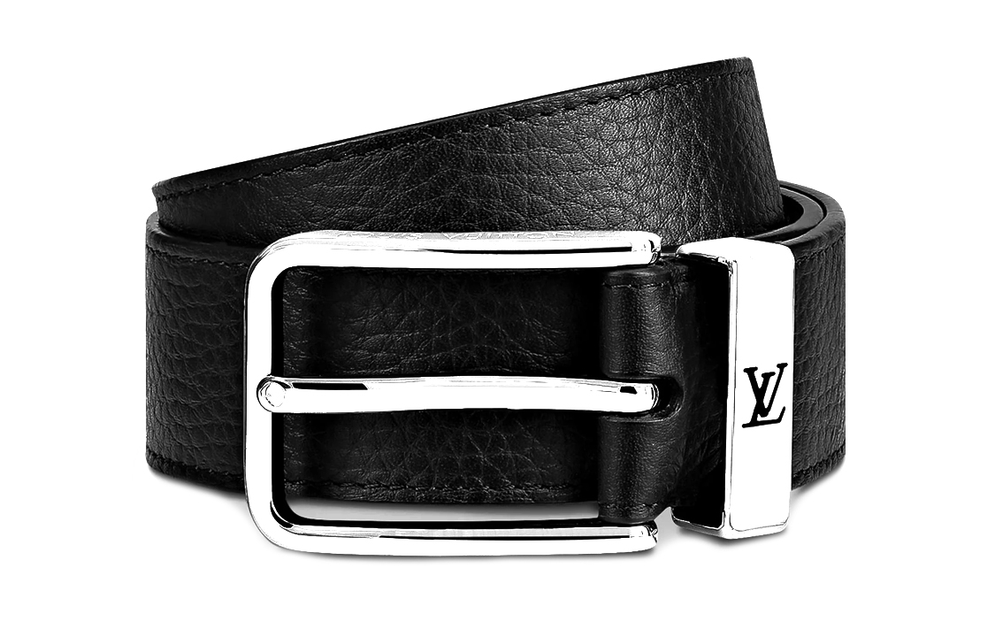 Louis Vuitton Black Belt 35cm - Classic Casual Fashion with Pin Buckle M6065S 圖 3