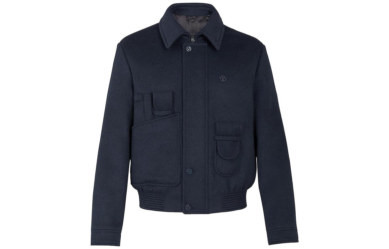 Louis Vuitton Black Belted Pocket Detail Jacket 1A5ZWB