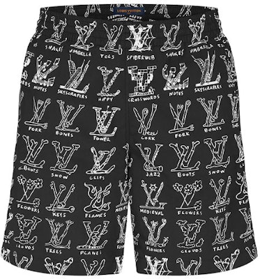 LOUIS VUITTON Celana Pendek Santai Motif Kartun Hitam 1A8HGI Order LOUIS VUITTON Celana Pendek Santai Motif Kartun Hitam 1A8HGI